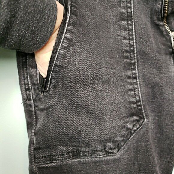 Gap 1969 Mens Jeans Slim Black Faded Selvedge Denim Skater Grunge Stretch 30x32 - Picture 12 of 16